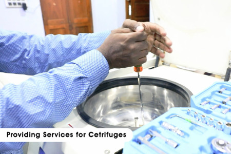 servicing of centrifuge at instruments care