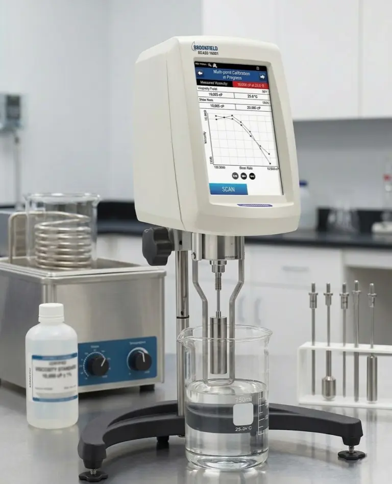 brookfield viscometer calibration